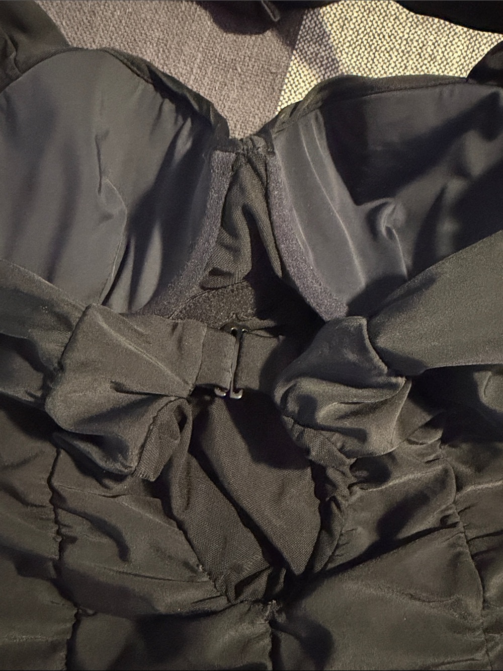Black Ruched Halter Swimsuit - Picture 6 of 12